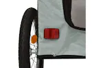 vidaXL 93839 Pet Bike Trailer Grey And Black Oxford Fabric&iron vidaXL 93839 Pet Bike Trailer Grey And Black Oxford Fabric&iron