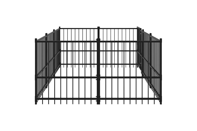 vidaXL 3124599 Outdoor Dog Kennel Steel 5.63 M2 vidaXL 3124599 Outdoor Dog Kennel Steel 5.63 M2