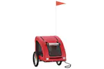 vidaXL 93964 Pet Bike Trailer Red Oxford Fabric And Iron vidaXL 93964 Pet Bike Trailer Red Oxford Fabric And Iron