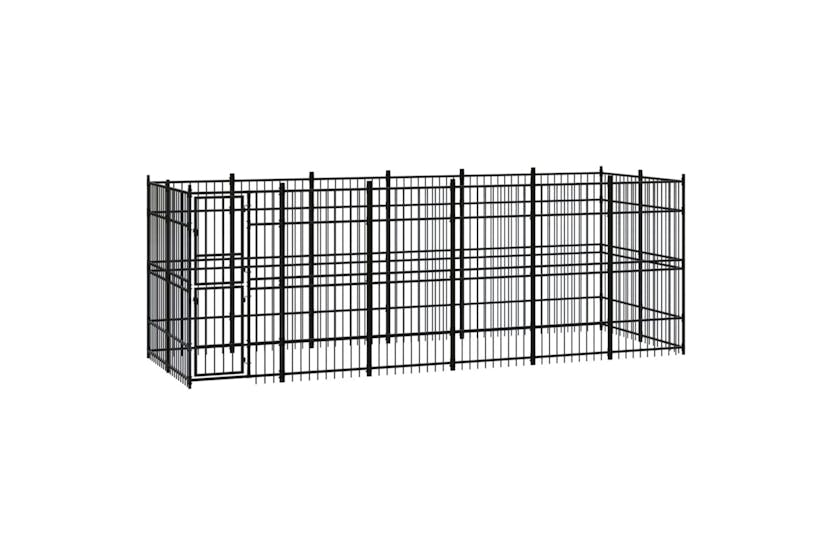 vidaXL 3097960 Outdoor Dog Kennel Steel 11.06 M2 vidaXL 3097960 Outdoor Dog Kennel Steel 11.06 M2
