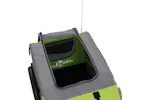 vidaXL 93885 Pet Bike Trailer Green And Grey Oxford Fabric And Iron vidaXL 93885 Pet Bike Trailer Green And Grey Oxford Fabric And Iron