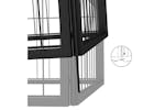 vidaXL 3115967 8-panel Dog Playpen Black 100x50cm Powder-coated Steel vidaXL 3115967 8-panel Dog Playpen Black 100x50cm Powder-coated Steel