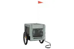 vidaXL 93923 Pet Bike Trailer Grey And Black Oxford Fabric&iron vidaXL 93923 Pet Bike Trailer Grey And Black Oxford Fabric&iron