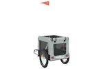 vidaXL 93923 Pet Bike Trailer Grey And Black Oxford Fabric&iron vidaXL 93923 Pet Bike Trailer Grey And Black Oxford Fabric&iron