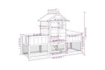 vidaXL 172294 Rabbit Hutch Mocha 170x63x113cm Solid Wood Pine vidaXL 172294 Rabbit Hutch Mocha 170x63x113cm Solid Wood Pine