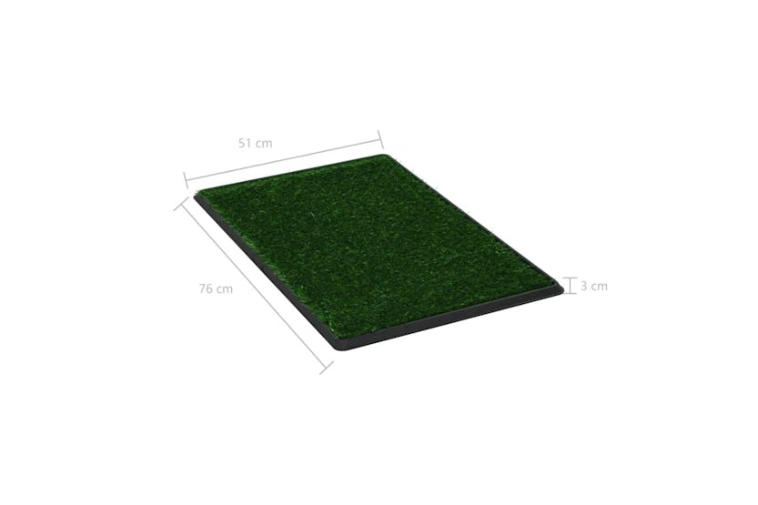 vidaXL 170769 Pet Toilet With Tray & Faux Turf Green 76x51x3cm Wc vidaXL 170769 Pet Toilet With Tray & Faux Turf Green 76x51x3cm Wc