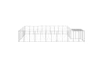vidaXL 3082222 Dog Kennel Silver 19.36 M2 Steel vidaXL 3082222 Dog Kennel Silver 19.36 M2 Steel