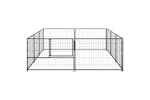 vidaXL 3082110 Dog Kennel Black 6 M2 Steel vidaXL 3082110 Dog Kennel Black 6 M2 Steel