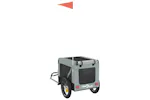 vidaXL 93909 Pet Bike Trailer Grey And Black Oxford Fabric&iron vidaXL 93909 Pet Bike Trailer Grey And Black Oxford Fabric&iron