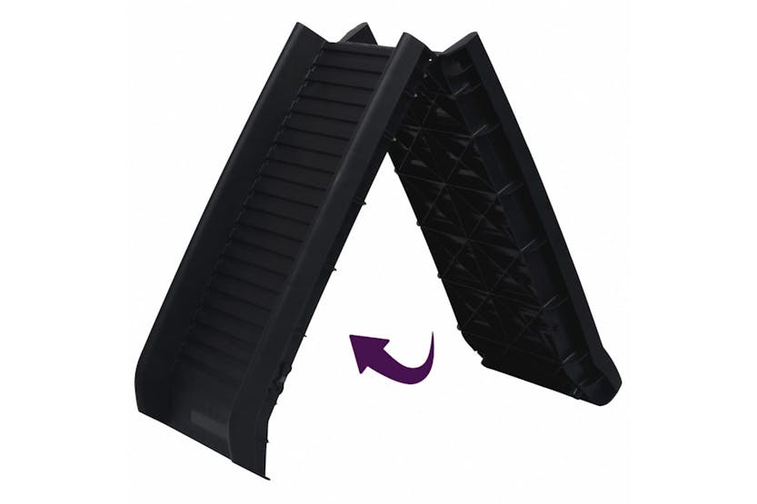 vidaXL 170987 Folding Dog Ramp Black 155.5x40x15.5cm vidaXL 170987 Folding Dog Ramp Black 155.5x40x15.5cm