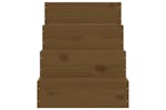 vidaXL 822469 Pet Stair Honey Brown 40x49x47cm Solid Wood Pine vidaXL 822469 Pet Stair Honey Brown 40x49x47cm Solid Wood Pine