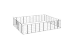 vidaXL 3115965 36-panel Dog Playpen Black 50x100cm Powder-coated Steel vidaXL 3115965 36-panel Dog Playpen Black 50x100cm Powder-coated Steel
