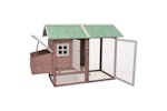 vidaXL 170862 Chicken Cage Mocha 170x81x110cm Solid Pine & Fir Wood vidaXL 170862 Chicken Cage Mocha 170x81x110cm Solid Pine & Fir Wood