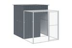 vidaXL 3189111 Chicken Cage With Run Anthracite 165x863x181cm Galvanised Steel vidaXL 3189111 Chicken Cage With Run Anthracite 165x863x181cm Galvanised Steel