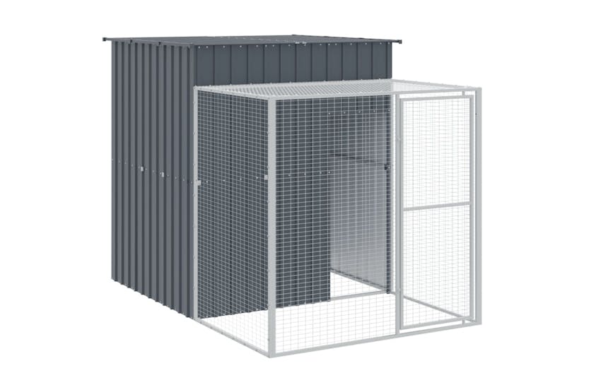 vidaXL 3189111 Chicken Cage With Run Anthracite 165x863x181cm Galvanised Steel vidaXL 3189111 Chicken Cage With Run Anthracite 165x863x181cm Galvanised Steel