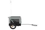 vidaXL 93909 Pet Bike Trailer Grey And Black Oxford Fabric&iron vidaXL 93909 Pet Bike Trailer Grey And Black Oxford Fabric&iron