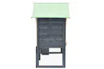 vidaXL 170869 Rabbit Hutch Grey And White 140x63x120cm Solid Firwood vidaXL 170869 Rabbit Hutch Grey And White 140x63x120cm Solid Firwood