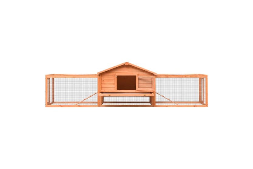 vidaXL 170642 Rabbit Hutch Solid Pine & Fir Wood 310x70x87cm vidaXL 170642 Rabbit Hutch Solid Pine & Fir Wood 310x70x87cm