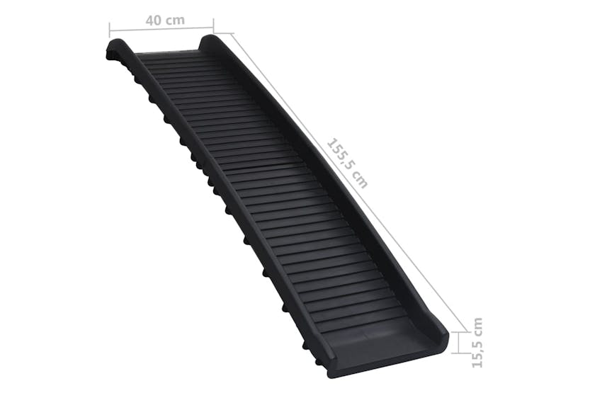 vidaXL 170987 Folding Dog Ramp Black 155.5x40x15.5cm vidaXL 170987 Folding Dog Ramp Black 155.5x40x15.5cm