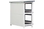 vidaXL 170834 Outdoor Rabbit Hutch 4 Doors Grey Wood vidaXL 170834 Outdoor Rabbit Hutch 4 Doors Grey Wood