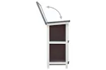 vidaXL 170834 Outdoor Rabbit Hutch 4 Doors Grey Wood vidaXL 170834 Outdoor Rabbit Hutch 4 Doors Grey Wood