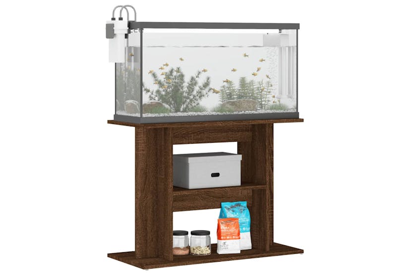 vidaXL 833582 Aquarium Stand Brown Oak 80x35x60cm Engineered Wood vidaXL 833582 Aquarium Stand Brown Oak 80x35x60cm Engineered Wood