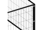 vidaXL 3082131 Dog Kennel Black 21 M2 Steel vidaXL 3082131 Dog Kennel Black 21 M2 Steel