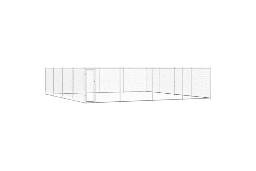 Vidaxl Outdoor Dog Kennel Galvanised Steel 760x760x185 Cm Vidaxl Outdoor Dog Kennel Galvanised Steel 760x760x185 Cm