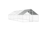 Vidaxl Outdoor Chicken Cage 2.75x8x1.92 M Galvanised Steel Vidaxl Outdoor Chicken Cage 2.75x8x1.92 M Galvanised Steel