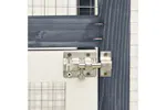 vidaXL 170869 Rabbit Hutch Grey And White 140x63x120cm Solid Firwood vidaXL 170869 Rabbit Hutch Grey And White 140x63x120cm Solid Firwood