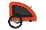 vidaXL 93963 Pet Bike Trailer Orange Oxford Fabric And Iron vidaXL 93963 Pet Bike Trailer Orange Oxford Fabric And Iron