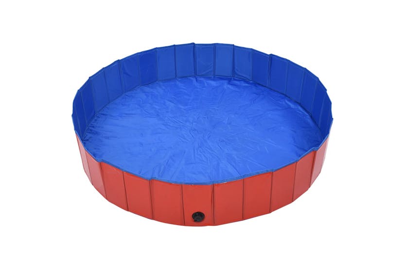 vidaXL 170824 Foldable Dog Swimming Pool Red 160x30cm Pvc vidaXL 170824 Foldable Dog Swimming Pool Red 160x30cm Pvc