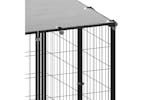 vidaXL 3082227 Dog Kennel Black 15.73 M2 Steel vidaXL 3082227 Dog Kennel Black 15.73 M2 Steel