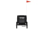 vidaXL 93968 Pet Bike Trailer Black Oxford Fabric And Iron vidaXL 93968 Pet Bike Trailer Black Oxford Fabric And Iron