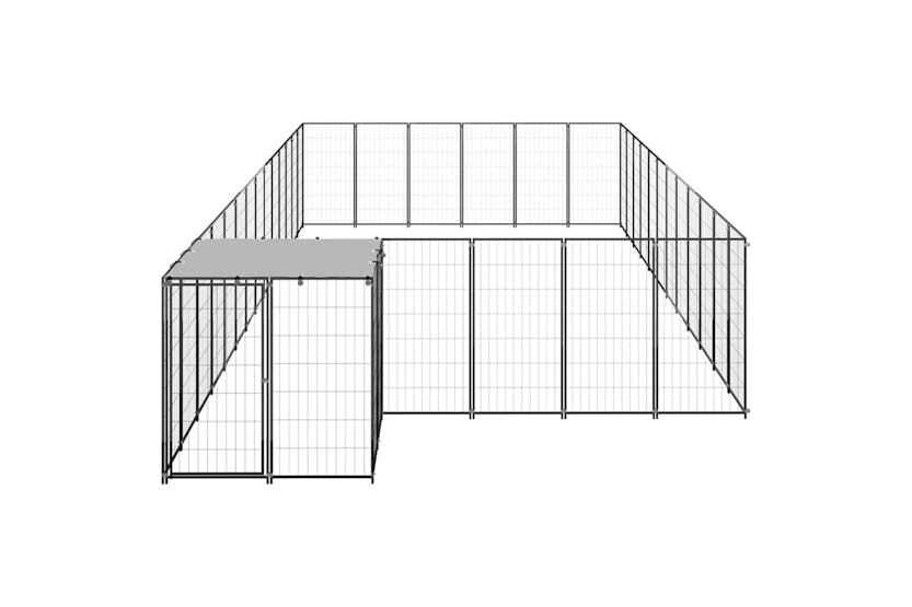 vidaXL 3082216 Dog Kennel Black 22.99 M2 Steel vidaXL 3082216 Dog Kennel Black 22.99 M2 Steel