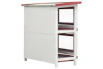 vidaXL 170836 Outdoor Rabbit Hutch 4 Doors Red Wood vidaXL 170836 Outdoor Rabbit Hutch 4 Doors Red Wood