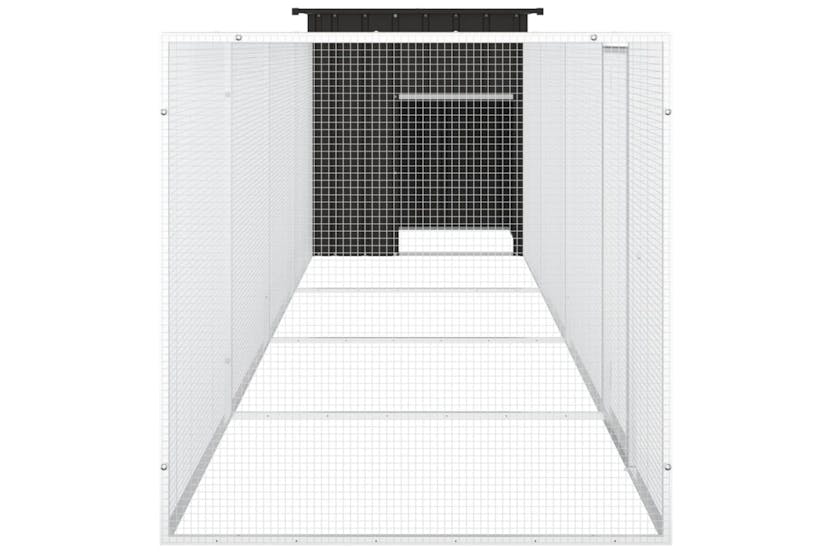 vidaXL 3106454 Chicken Cage Anthracite 500x91x100cm Galvanised Steel vidaXL 3106454 Chicken Cage Anthracite 500x91x100cm Galvanised Steel