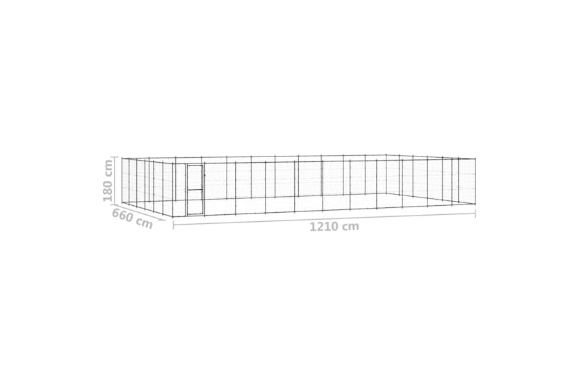 vidaXL 3082327 Outdoor Dog Kennel Steel 79.86 M2 vidaXL 3082327 Outdoor Dog Kennel Steel 79.86 M2
