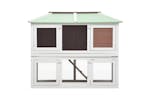 vidaXL 170850 Animal Rabbit Cage Double Floor Brown Wood vidaXL 170850 Animal Rabbit Cage Double Floor Brown Wood