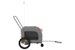 vidaXL 93851 Pet Bike Trailer Orange And Grey Oxford Fabric And Iron vidaXL 93851 Pet Bike Trailer Orange And Grey Oxford Fabric And Iron