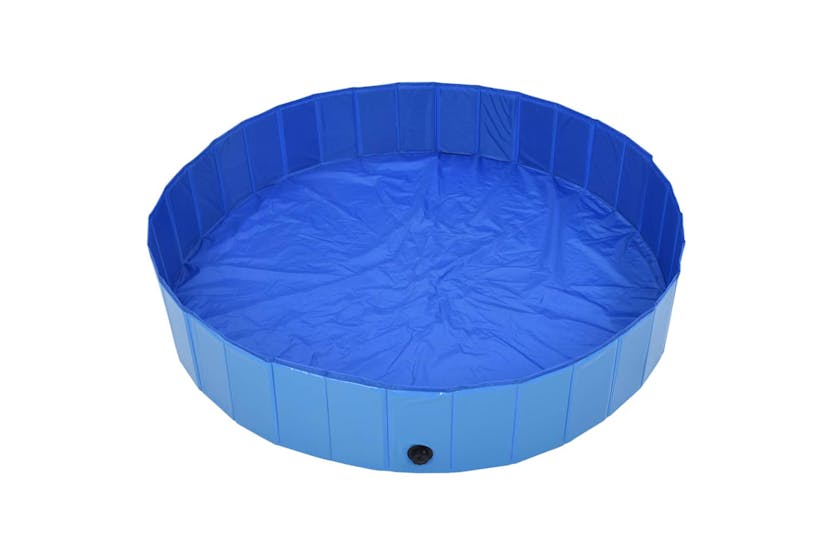 vidaXL 170827 Foldable Dog Swimming Pool Blue 160x30cm Pvc vidaXL 170827 Foldable Dog Swimming Pool Blue 160x30cm Pvc