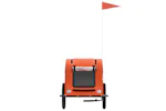 vidaXL 93963 Pet Bike Trailer Orange Oxford Fabric And Iron vidaXL 93963 Pet Bike Trailer Orange Oxford Fabric And Iron
