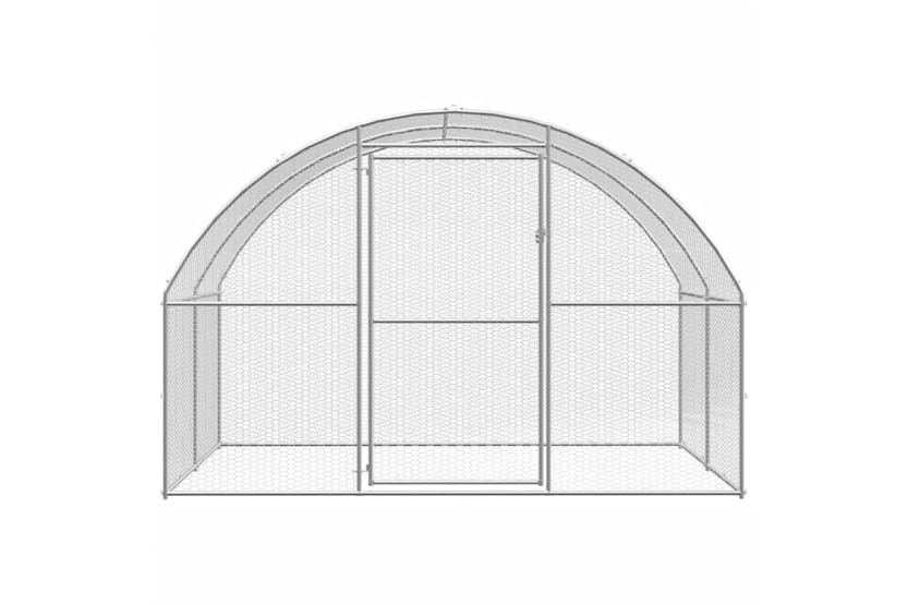 vidaXL 3095474 Outdoor Chicken Coop 3x6x2 M Galvanised Steel vidaXL 3095474 Outdoor Chicken Coop 3x6x2 M Galvanised Steel