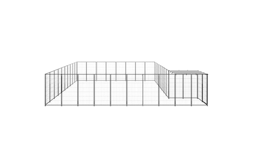 vidaXL 3082240 Dog Kennel Black 25.41 M2 Steel vidaXL 3082240 Dog Kennel Black 25.41 M2 Steel