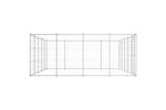 vidaXL 3082319 Outdoor Dog Kennel Galvanised Steel 24.2 M2 vidaXL 3082319 Outdoor Dog Kennel Galvanised Steel 24.2 M2