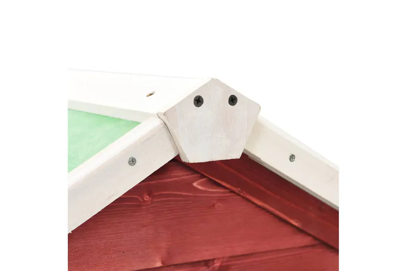 vidaXL 170871 Rabbit Hutch Red And White 140x63x120cm Solid Firwood vidaXL 170871 Rabbit Hutch Red And White 140x63x120cm Solid Firwood