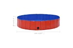 vidaXL 170824 Foldable Dog Swimming Pool Red 160x30cm Pvc vidaXL 170824 Foldable Dog Swimming Pool Red 160x30cm Pvc