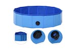 vidaXL 170825 Foldable Dog Swimming Pool Blue 80x20cm Pvc vidaXL 170825 Foldable Dog Swimming Pool Blue 80x20cm Pvc