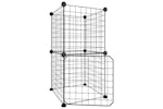 vidaXL 3114032 8-panel Pet Cage With Door Black 35x35cm Steel vidaXL 3114032 8-panel Pet Cage With Door Black 35x35cm Steel