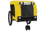vidaXL 94029 Pet Bike Trailer Yellow And Black Oxford Fabric And Iron vidaXL 94029 Pet Bike Trailer Yellow And Black Oxford Fabric And Iron